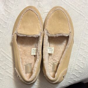 UGG Women's Beige Suede Slippers